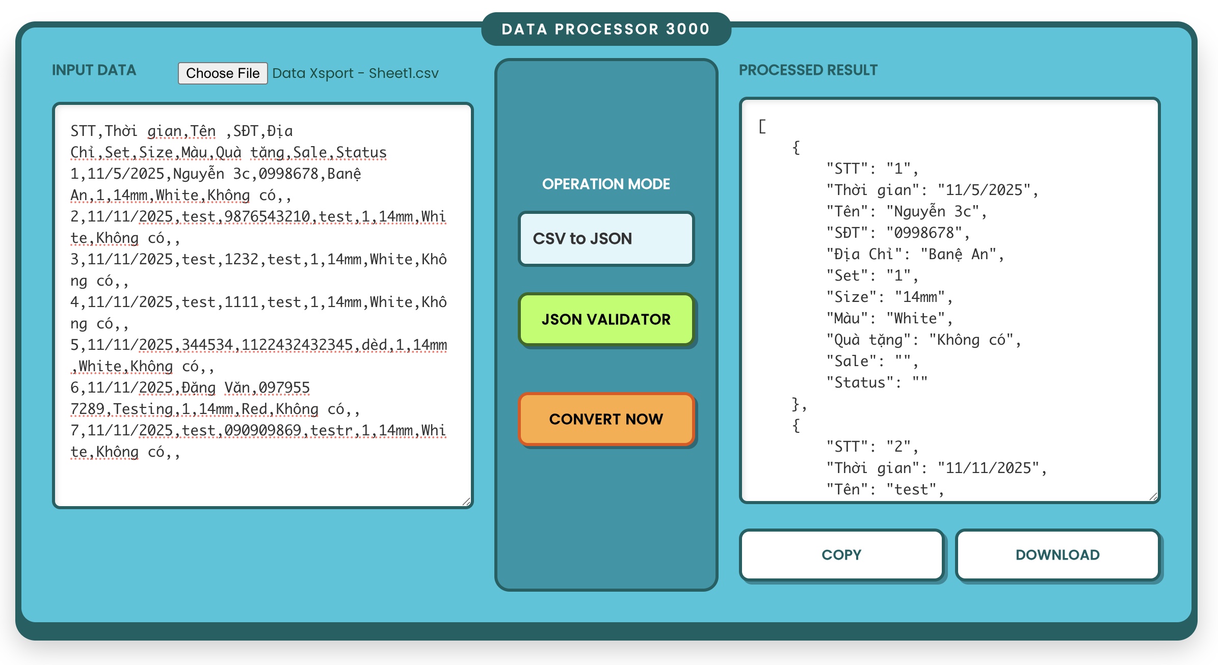 Free Online JSON Formatter & Converter